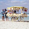 Vendor on beach, Cuba
